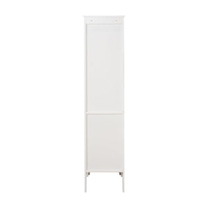 Tall Narrow Tower Freestanding Cabinet with 2 Shutter Doors