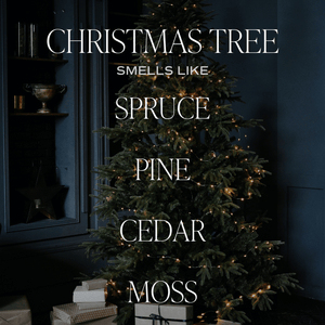 Christmas Tree Soy Candle - White Jar - 11 oz