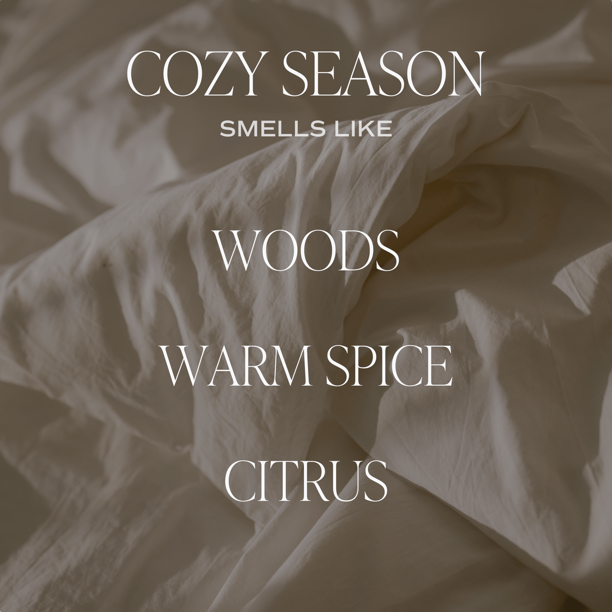 Cozy Season Soy Candle - Tinted Glass Jar - 12 oz