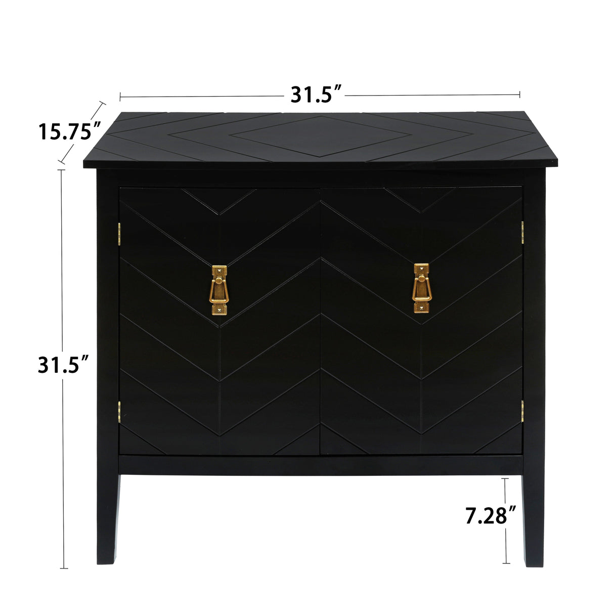 Vintage Style 2-Door Wooden Sideboard