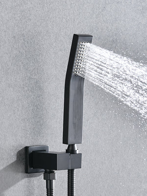 Shower System with Tub Spout and 12 Inch Shower Head