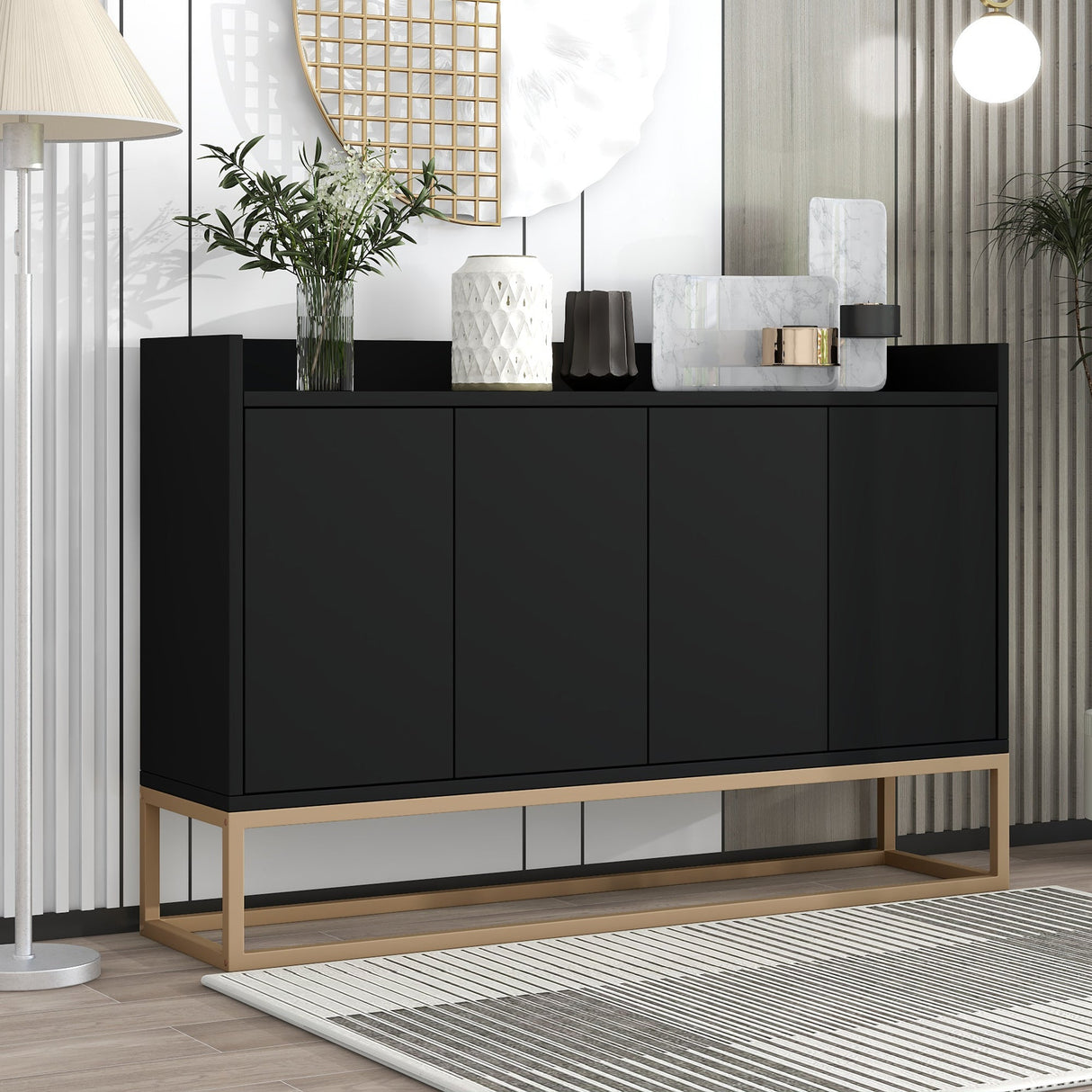 TREXM Modern Sideboard Buffet Cabinet
