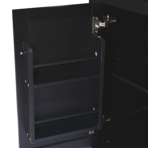 Rubber Wood Drop-Leaf Kitchen Cart with Storage