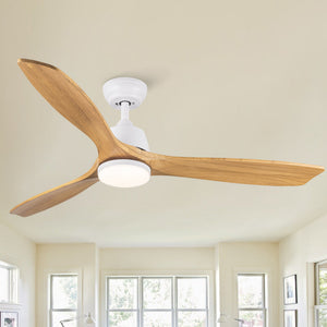YUHAO 52-Inch Integrated LED Ceiling Fan with Remote Control