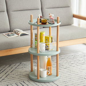 Storage Shelf: 360° Rotating Bookshelf
