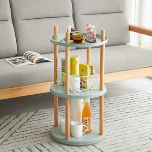 Storage Shelf: 360° Rotating Bookshelf