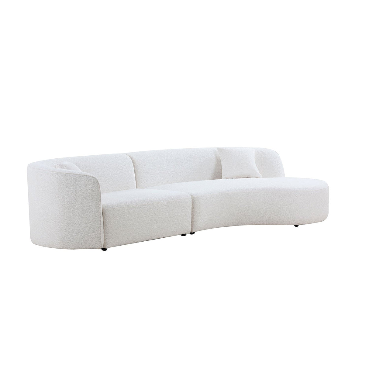 Luxury Modern Style Living Room Upholstery Curved Sofa Set