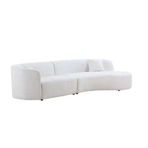 Luxury Modern Style Living Room Upholstery Curved Sofa Set