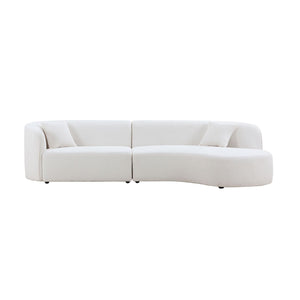 Luxury Modern Style Living Room Upholstery Curved Sofa Set