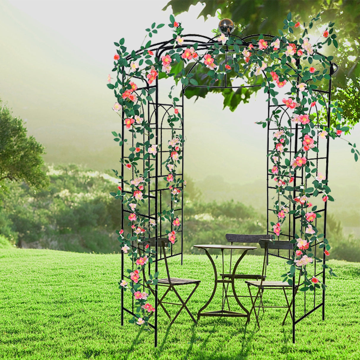 Metal Garden Arch Iron Garden Arbors Gazebo