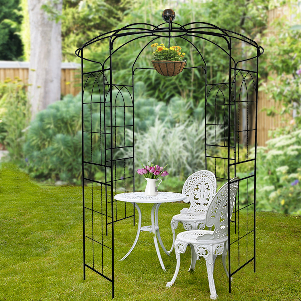 Metal Garden Arch Iron Garden Arbors Gazebo