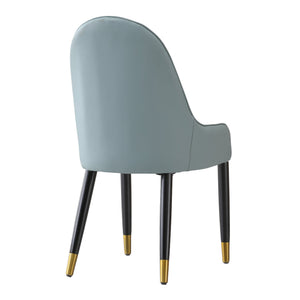 Modern Dining Chairs Set of 2 in Faux Leather