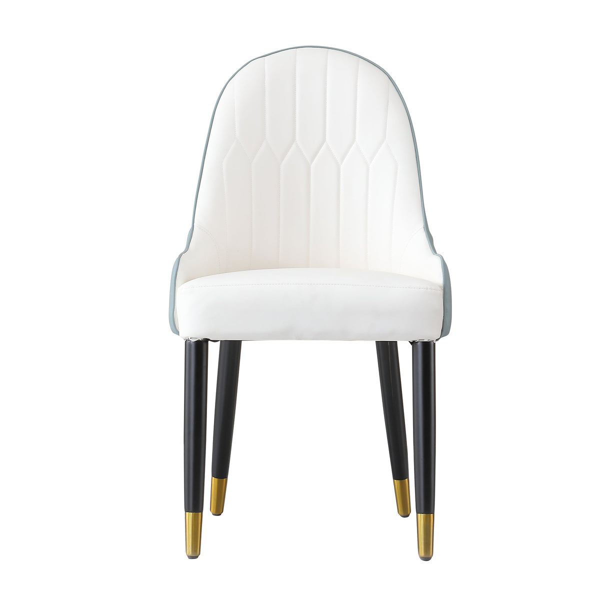 Modern Dining Chairs Set of 2 in Faux Leather