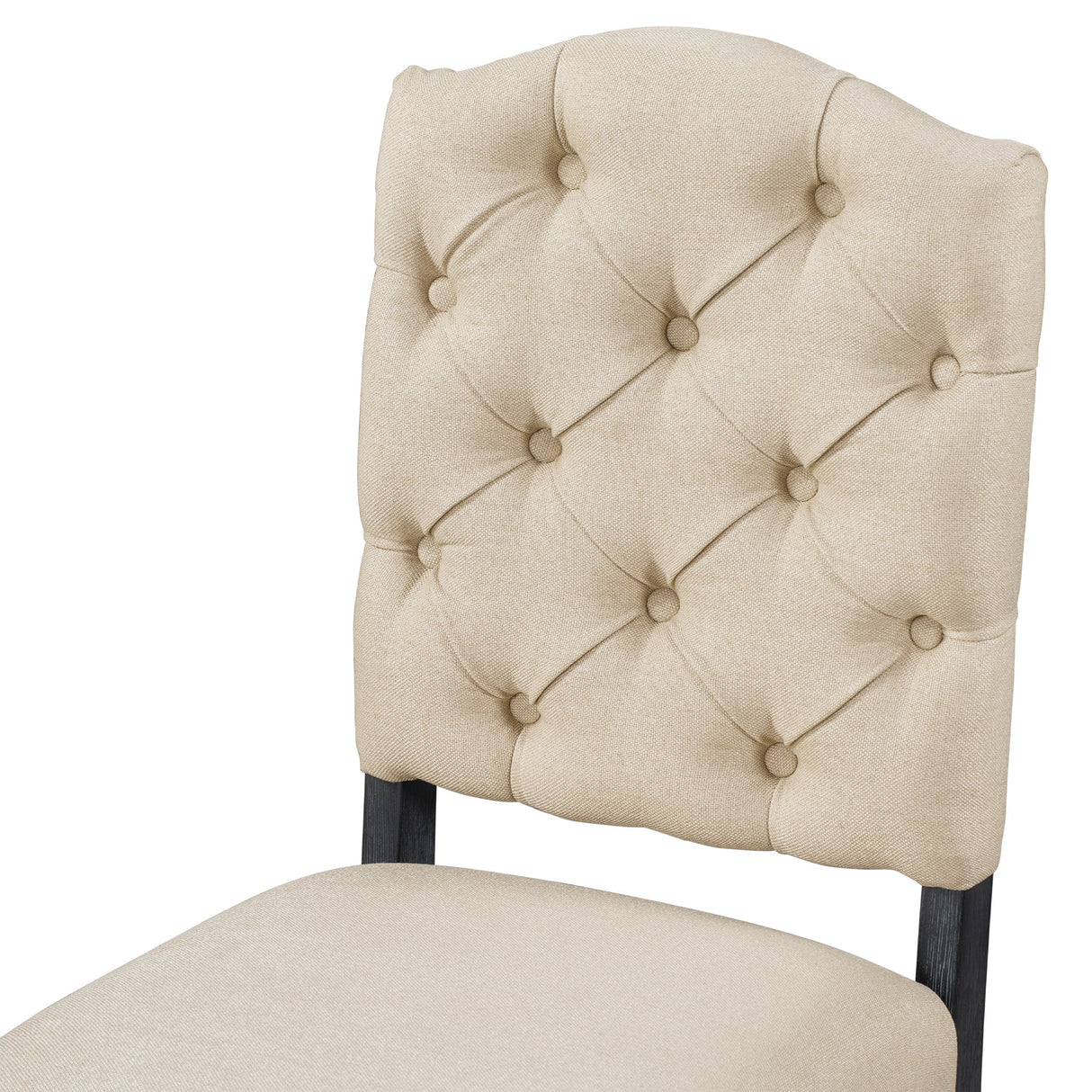 TREXM Retro Style Dining Chair Set with 4 Upholstered Chairs
