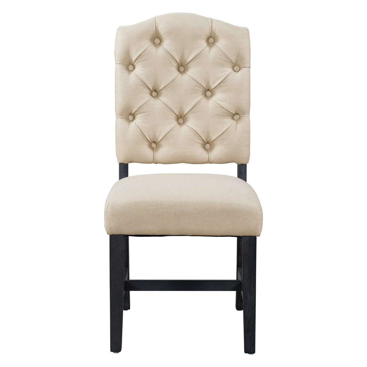 TREXM Retro Style Dining Chair Set with 4 Upholstered Chairs