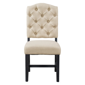 TREXM Retro Style Dining Chair Set with 4 Upholstered Chairs