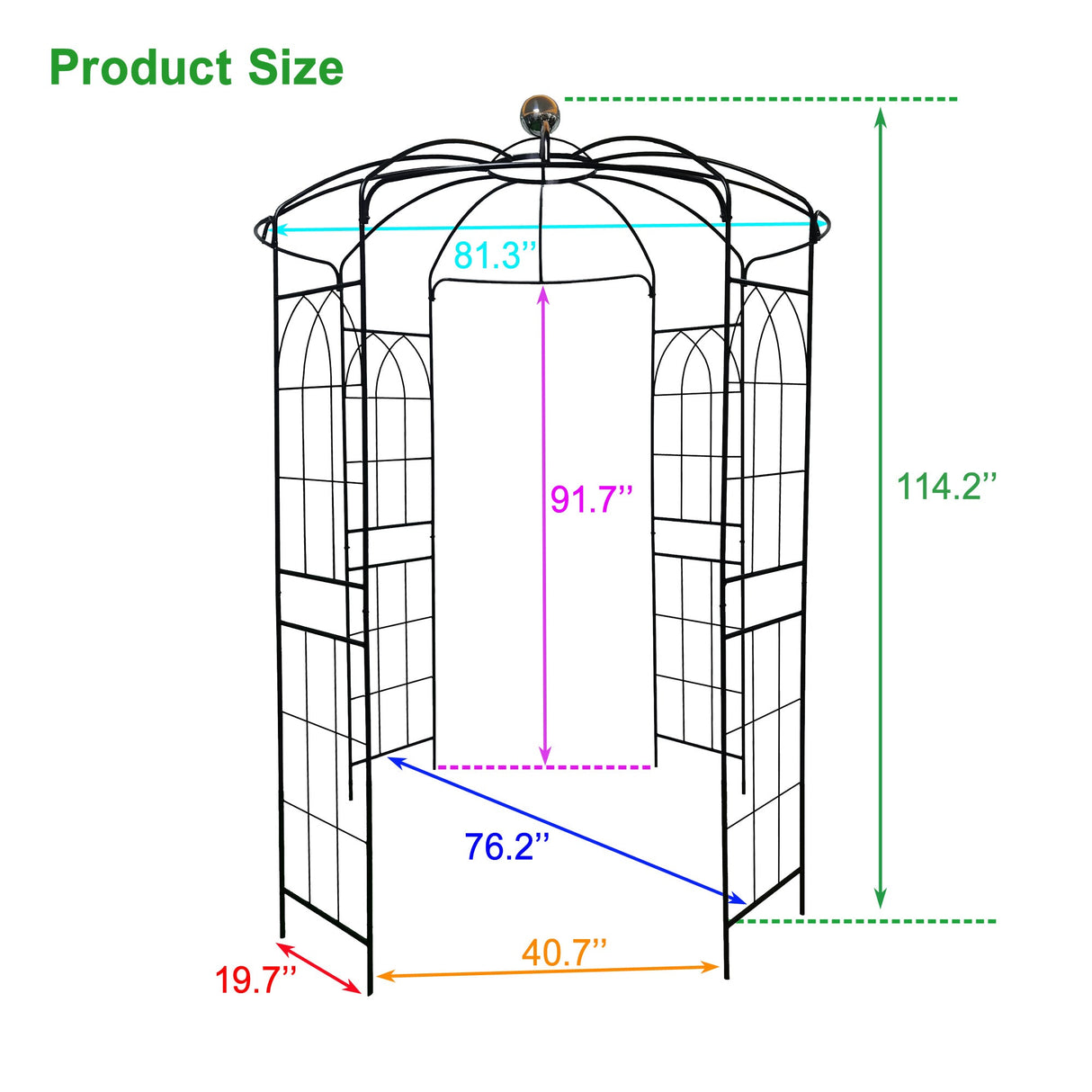 Metal Garden Arch Iron Garden Arbors Gazebo