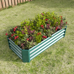 2-Piece Metal Garden Pots & Planters Set