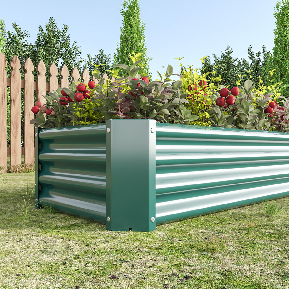2-Piece Metal Garden Pots & Planters Set