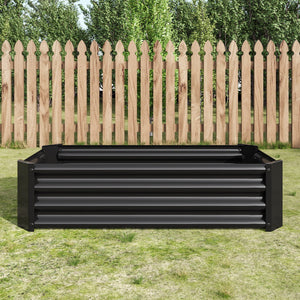 2-Piece Metal Raised Garden Bed Set