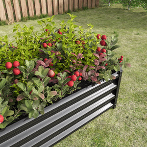 2-Piece Metal Raised Garden Bed Set