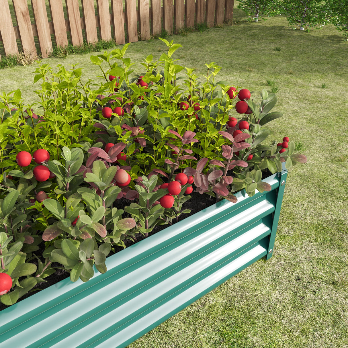 2-Piece Metal Garden Pots & Planters Set