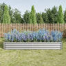 2PCS Galvanized Metal Raised Garden Pots & Planters