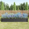 2PCS Galvanized Metal Raised Garden Pots & Planters