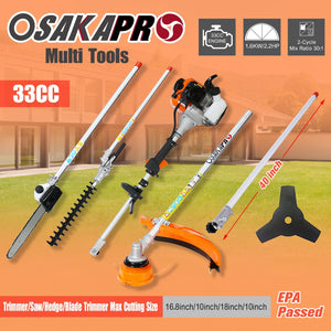 10 in 1 Multi-Functional Trimming Tool with 33CC 2-Cycle Engine