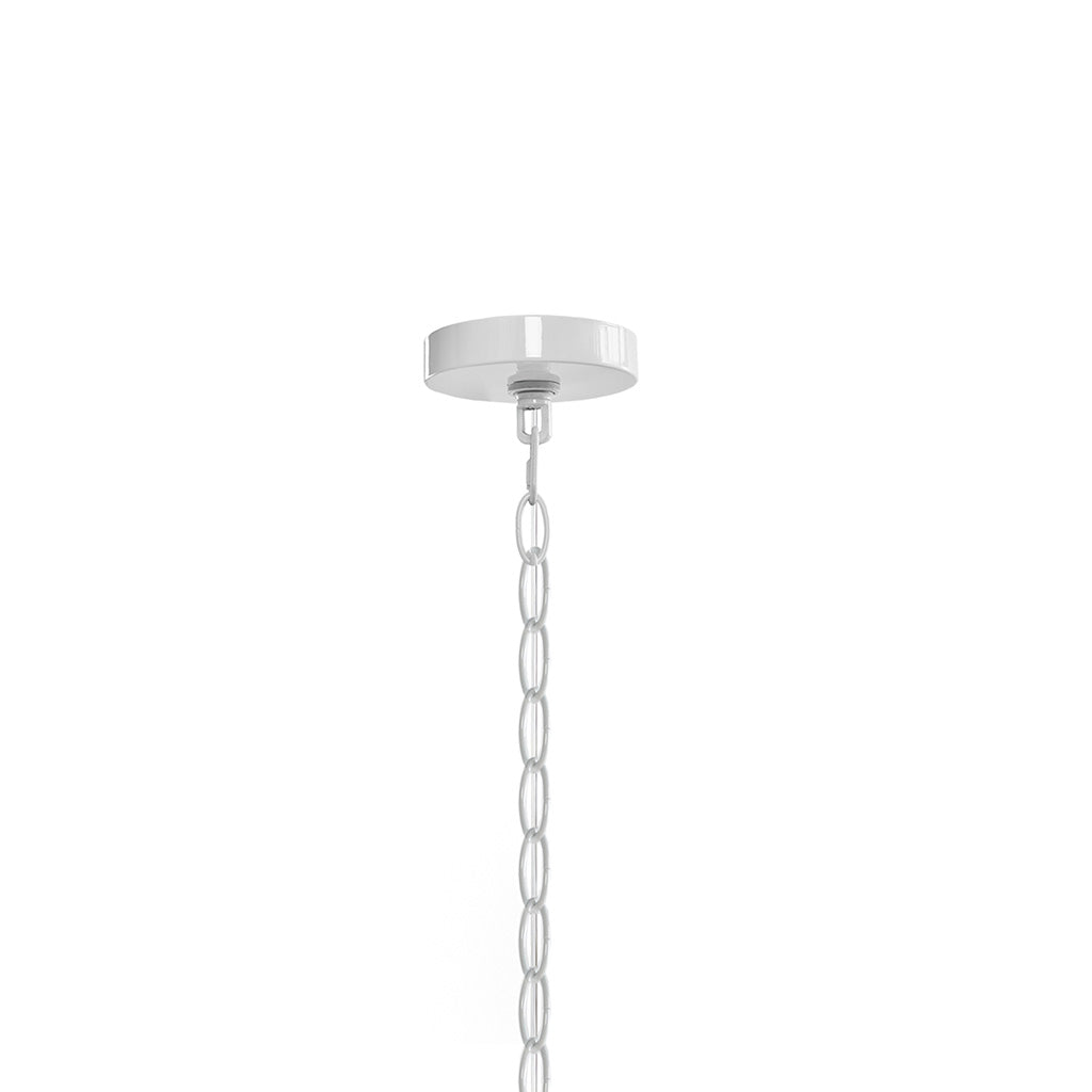 4-Light Glass Drum Shade Chandelier