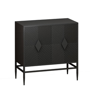 Modern 2 Door Wooden Storage Cabinet Accent Cabinet
