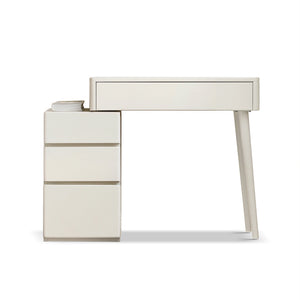 Solid Liriodendron Wood Dresser Table with Stool