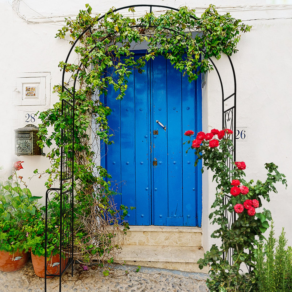 Metal Garden Arch W55'' x H94.5''