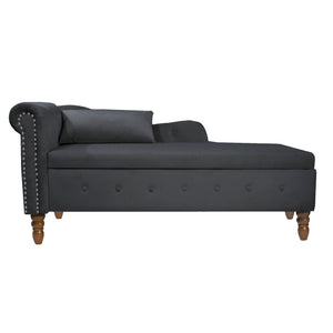 Navy Velvet Chaise Lounge