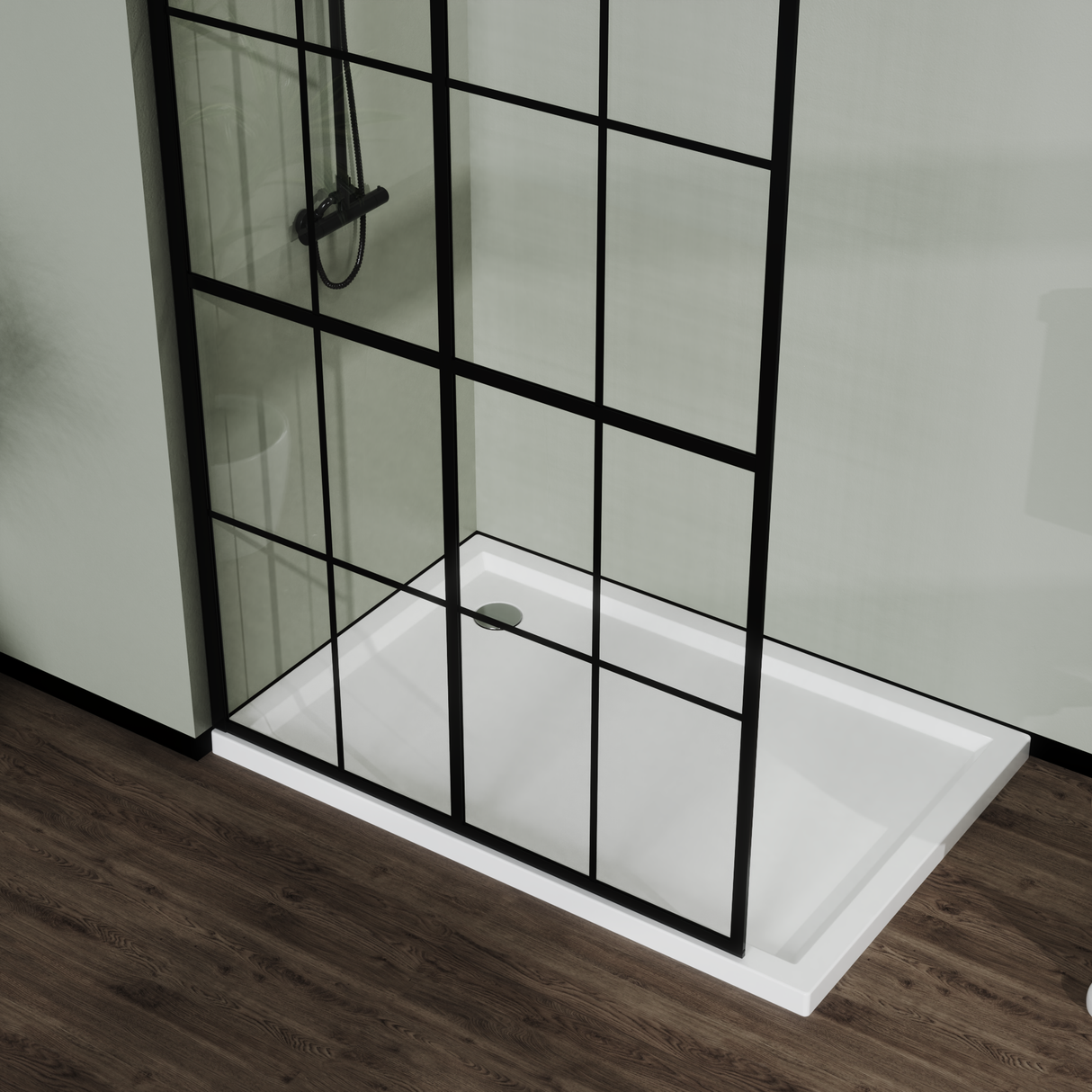Goodyo 46" X 72" Shower Screen for Walk-in Wet-room