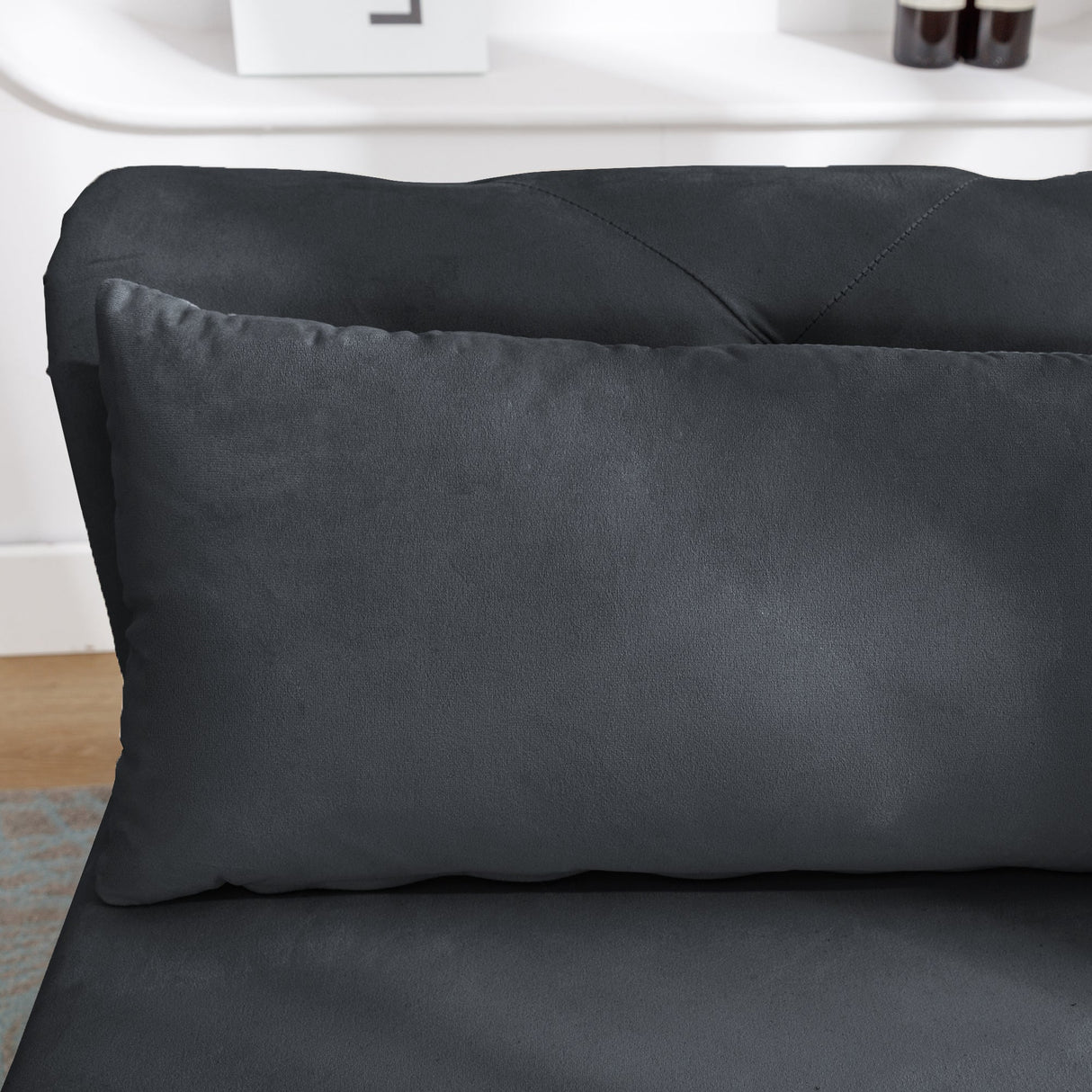Black Velvet Chaise Lounge