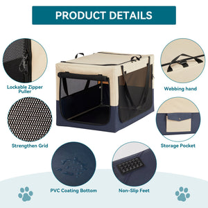 Adjustable Fabric Dog Crate by SunnyPet