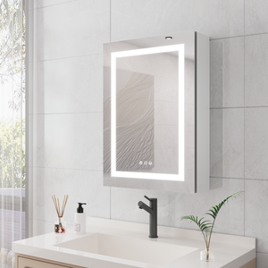 20 X 28 Inch Bathroom Medicine Cabinet with LED Mirror