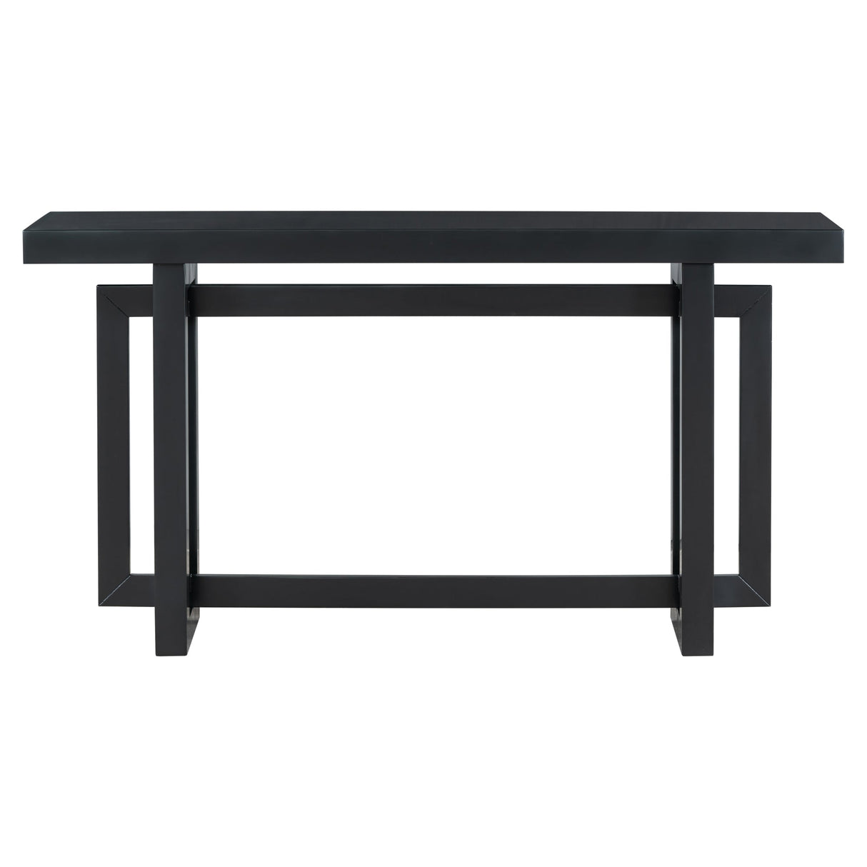 U Style 59.1'' Painted Entryway Table with Pine Veneer
