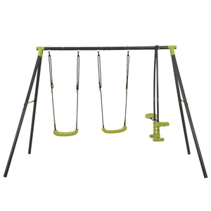 Triple Children Metal Safe Swing Set
