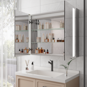 36 x 30 Inch Medicine Cabinet with LED Vanity Mirror