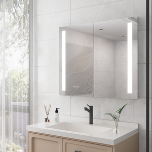 36 x 30 Inch Medicine Cabinet with LED Vanity Mirror