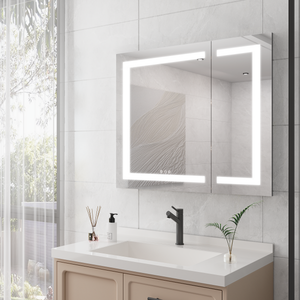36x30 Inch Medicine Cabinet with LED Vanity Mirror