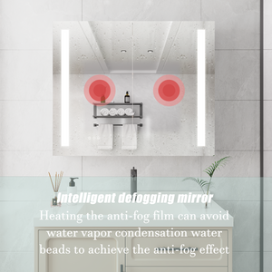 36 x 30 Inch Medicine Cabinet with LED Vanity Mirror