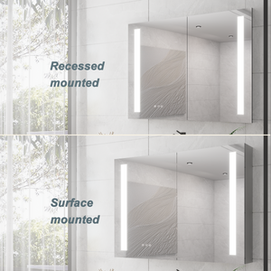 36 x 30 Inch Medicine Cabinet with LED Vanity Mirror