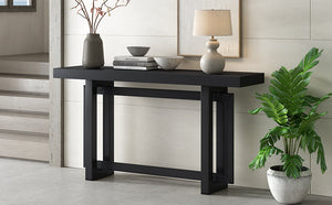 U Style 59.1'' Painted Entryway Table with Pine Veneer