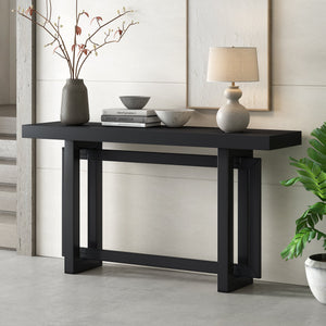 U Style 59.1'' Painted Entryway Table with Pine Veneer