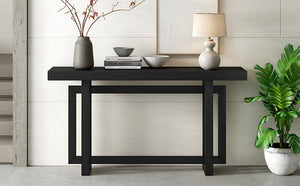 U Style 59.1'' Painted Entryway Table with Pine Veneer