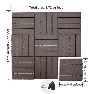 Patio Interlocking Deck Tiles