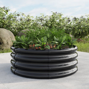 34" Tall Round Raised Garden Bed